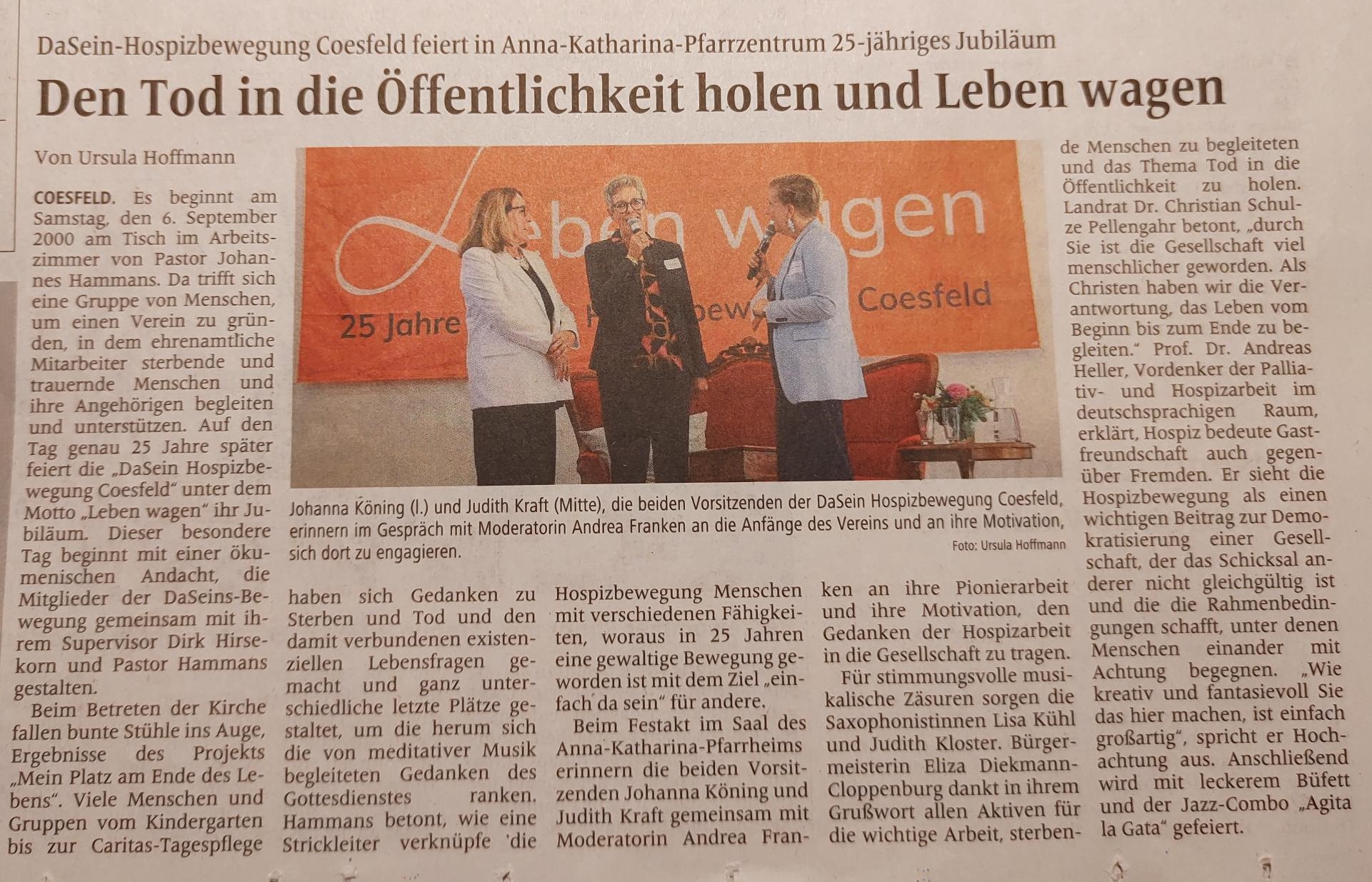 Presseartikel Jubiläum